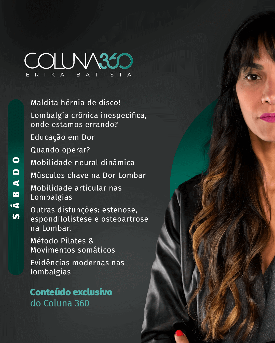 Coluna 360 conteúdo programático sábado